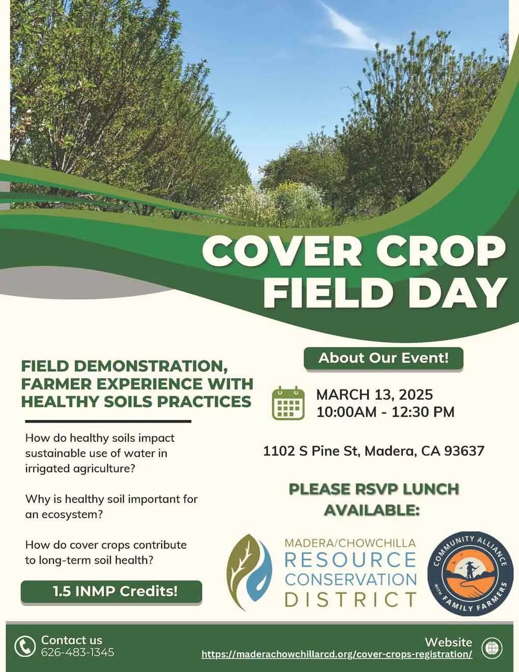 MCRCD/CAFF Field Demonstration flyer