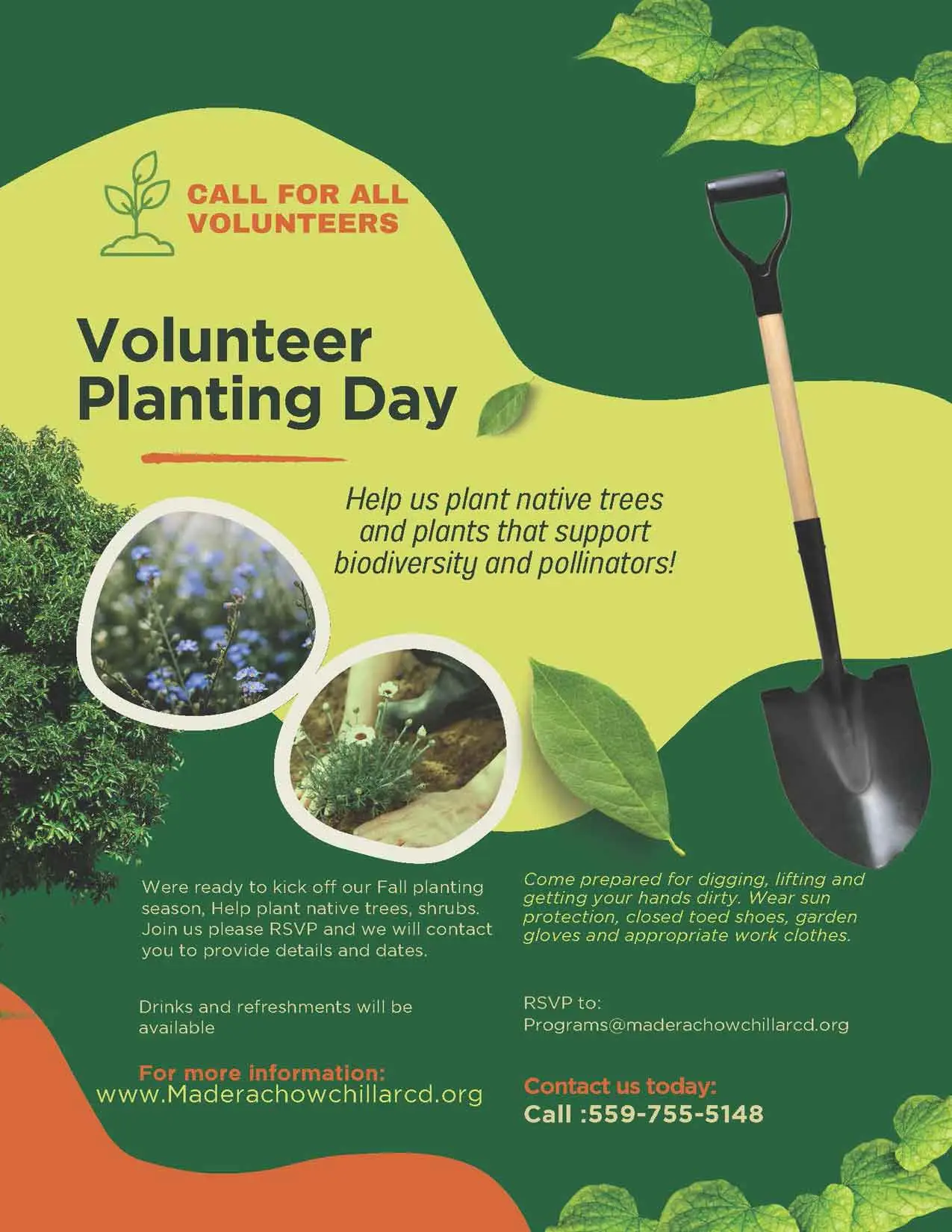 Volunteer Planting Day flyer