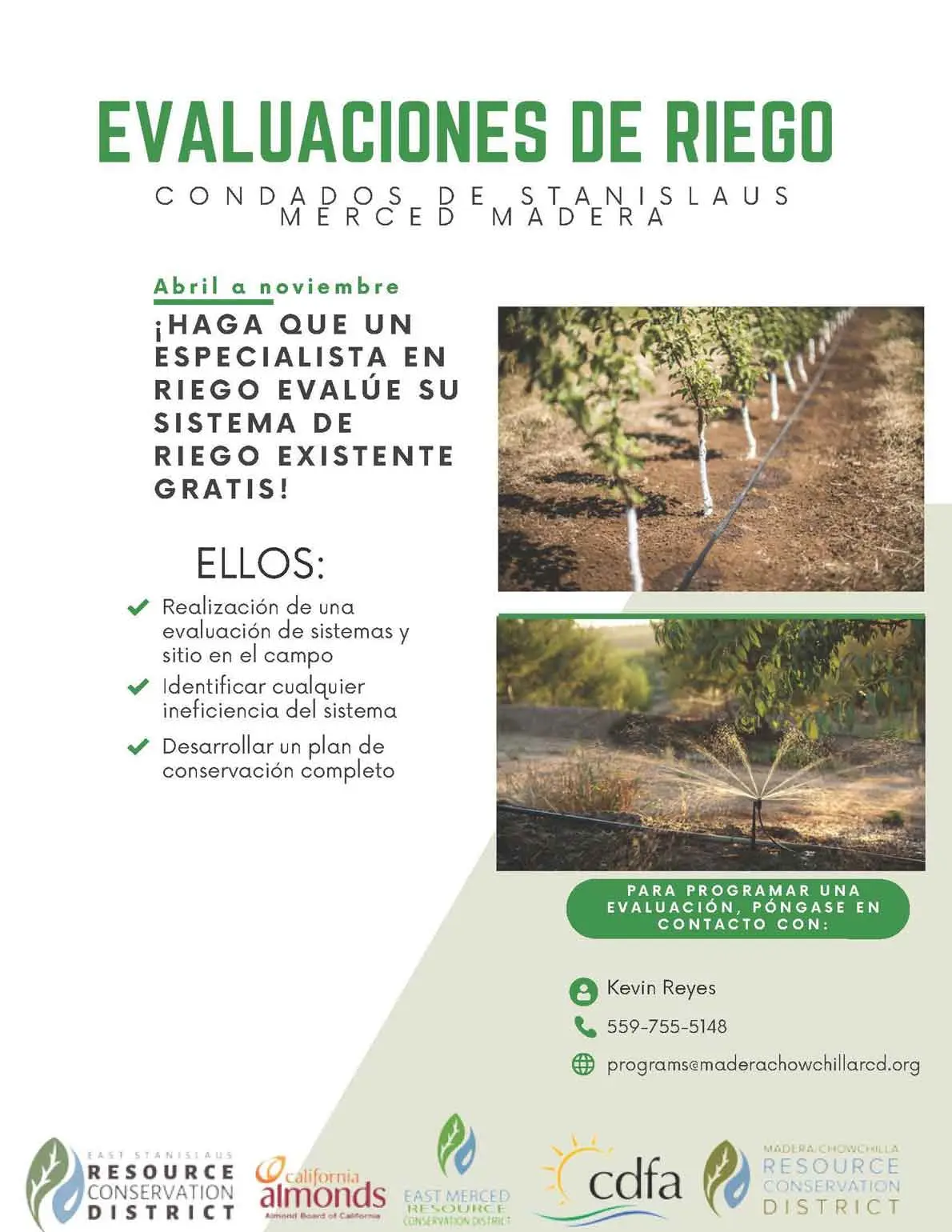 Evaluaciones de Riego: Folleto en Español