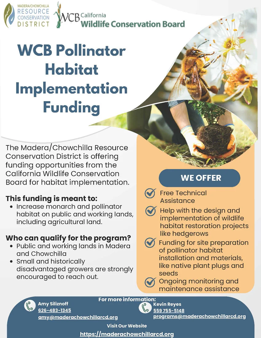 WCB Pollinator Habitat Implementation Funding